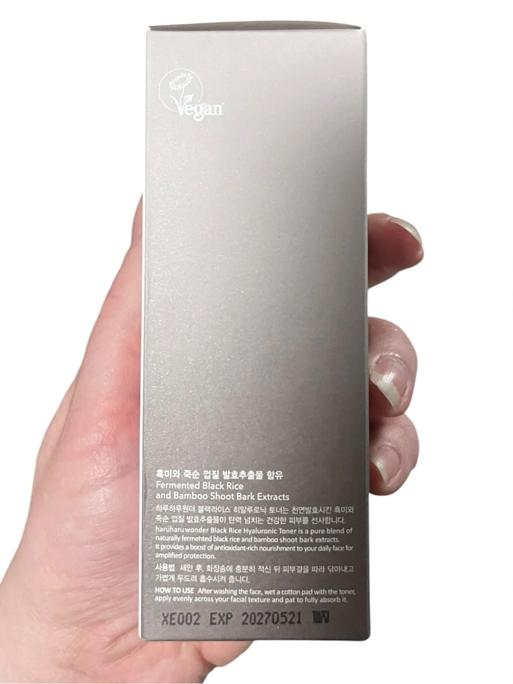 Haruharu Wonder Korean Beauty Hyaluronic Toner - Black Rice Formula - K Beauty